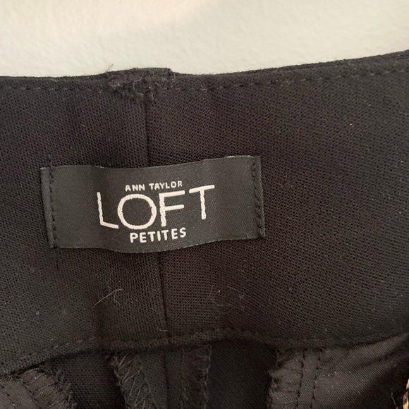 Ann Taylor Loft Marisa Black Tuxedo Pants Size 4 Petite - Picture 5 of 9